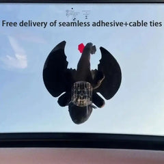 Toothless Plush Dashboard Bike Decor