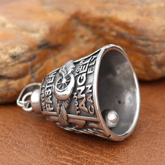Stainless Steel Motorcycle Bell Pendant Necklace