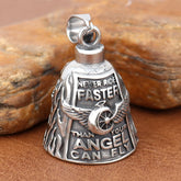 Stainless Steel Motorcycle Bell Pendant Necklace