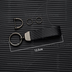 Yamaha R3 Carbon Fiber Leather Keychain