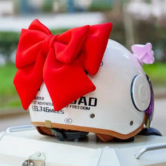 Satin Bow Helmet Accessory