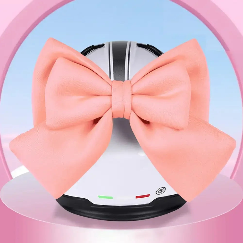Satin Bow Helmet Accessory