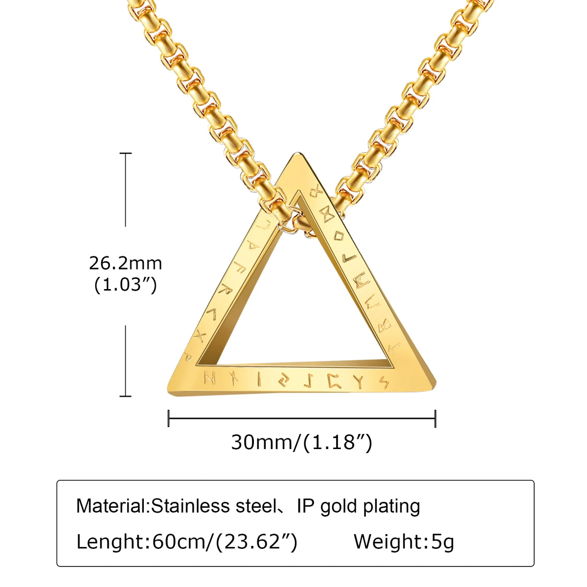 Nordic Triangle Stainless Steel Necklace