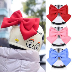 Satin Bow Helmet Accessory