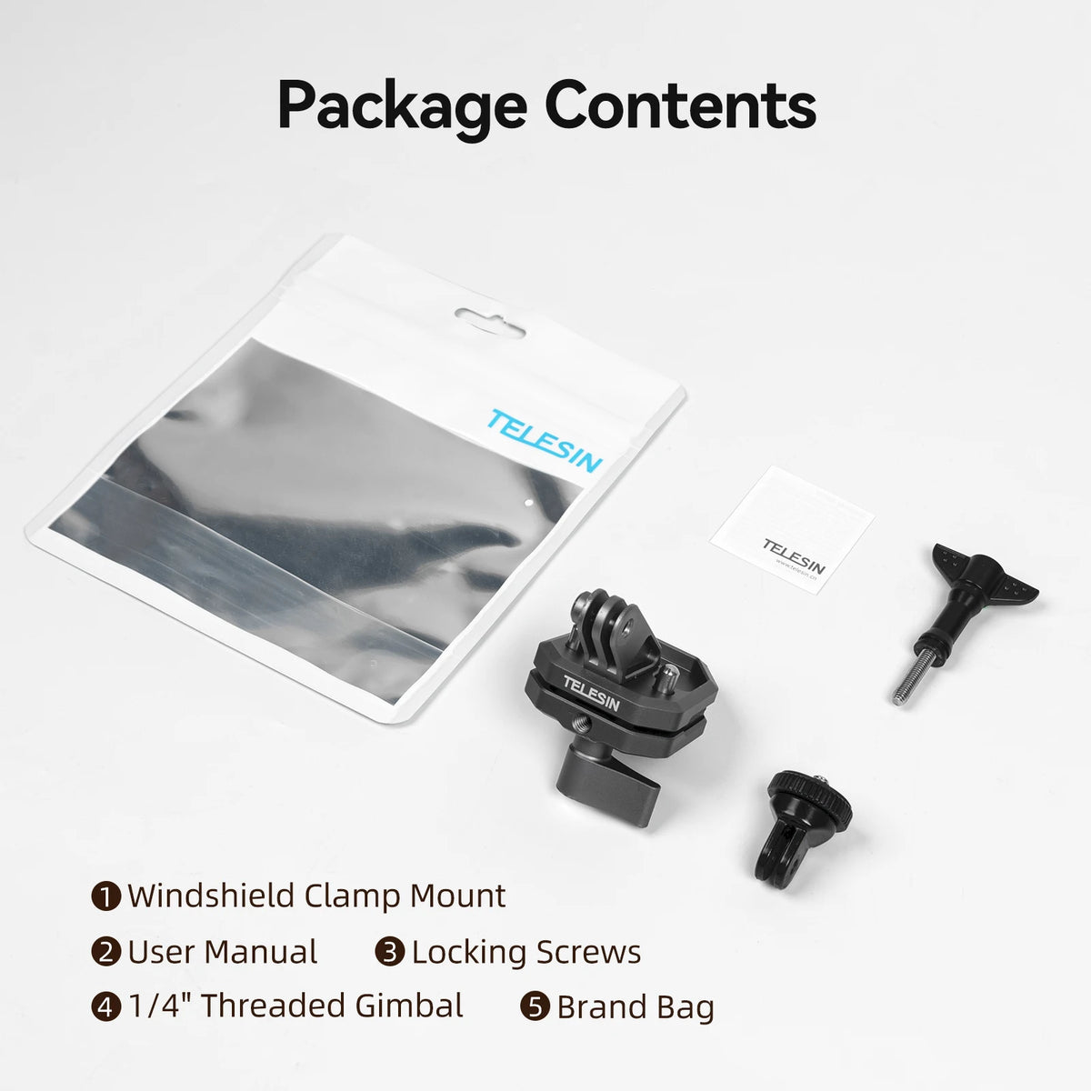 Motorcycle Action Camera Clamp Mount